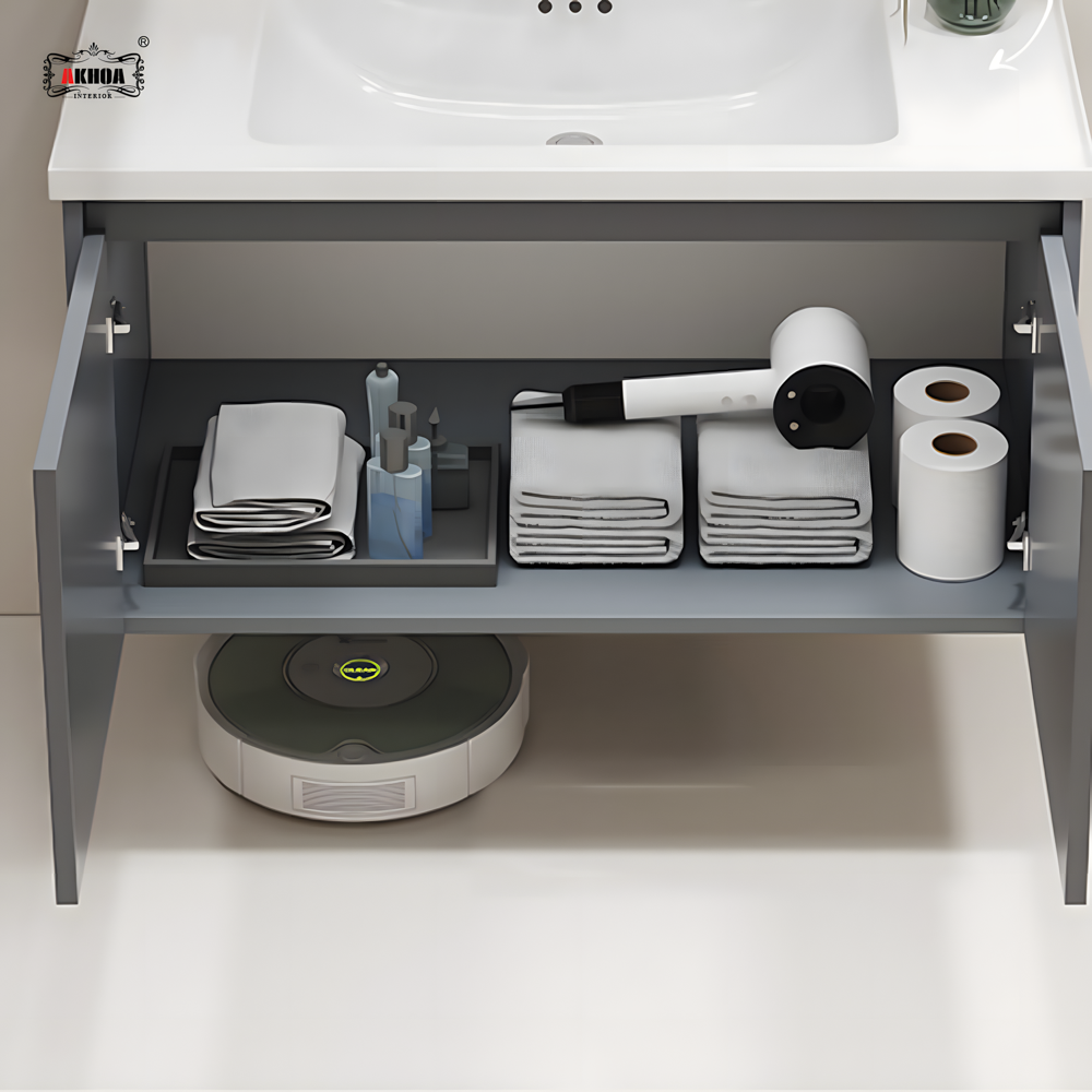 BỘ TỦ GƯƠNG PHÒNG TẮM CAO CẤP AKHOA PVC11 80CM 6 PVC05 80 05