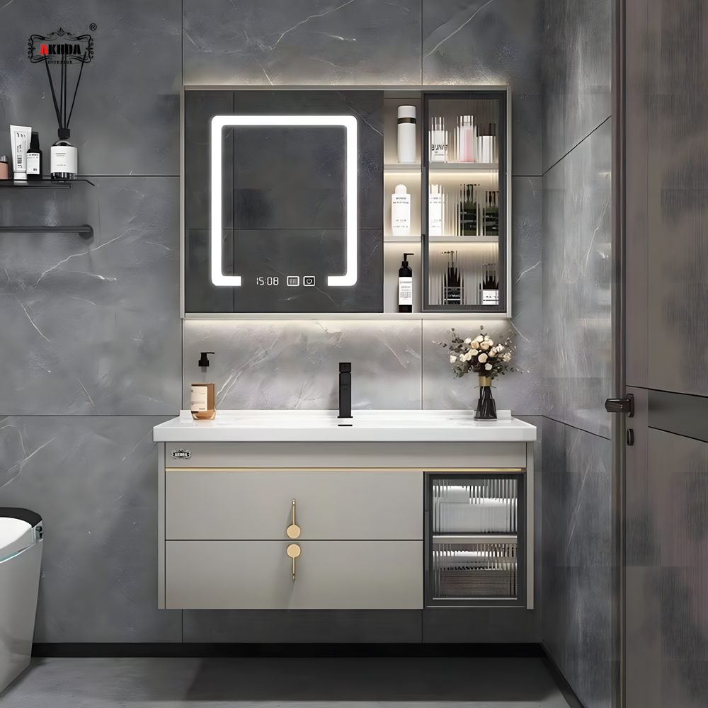 BỘ TỦ GƯƠNG PHÒNG TẮM CAO CẤP AKHOA PVC11 80CM 1 PVC11 80 02