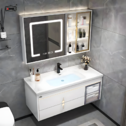 BỘ TỦ GƯƠNG PHÒNG TẮM CAO CẤP AKHOA PVC11 80CM 8 PVC11 80 03