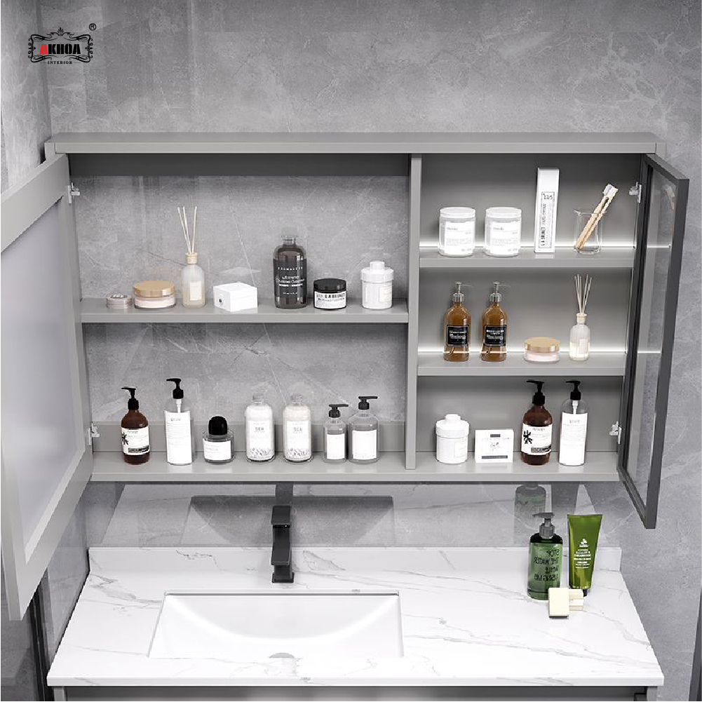 BỘ TỦ GƯƠNG PHÒNG TẮM CAO CẤP AKHOA PVC20 80CM 7 PVC20 80 04