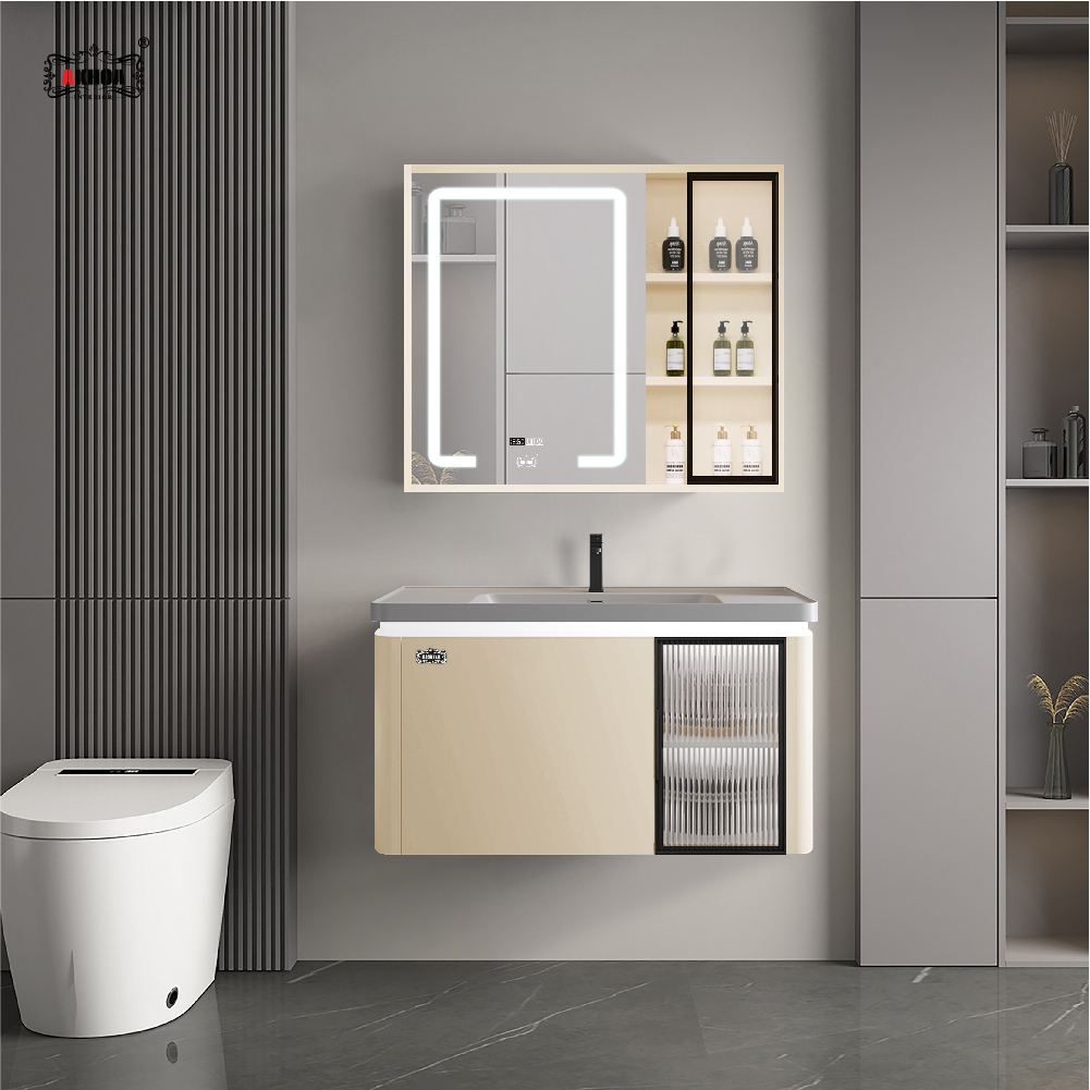 BỘ TỦ GƯƠNG PHÒNG TẮM CAO CẤP AKHOA PVC20 80CM 5 PVC20 80 15