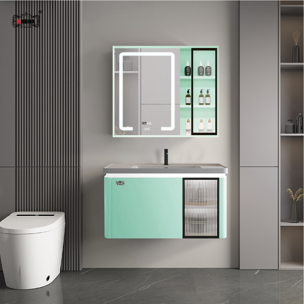 BỘ TỦ GƯƠNG PHÒNG TẮM CAO CẤP AKHOA PVC20 80CM 3 PVC20 80 17